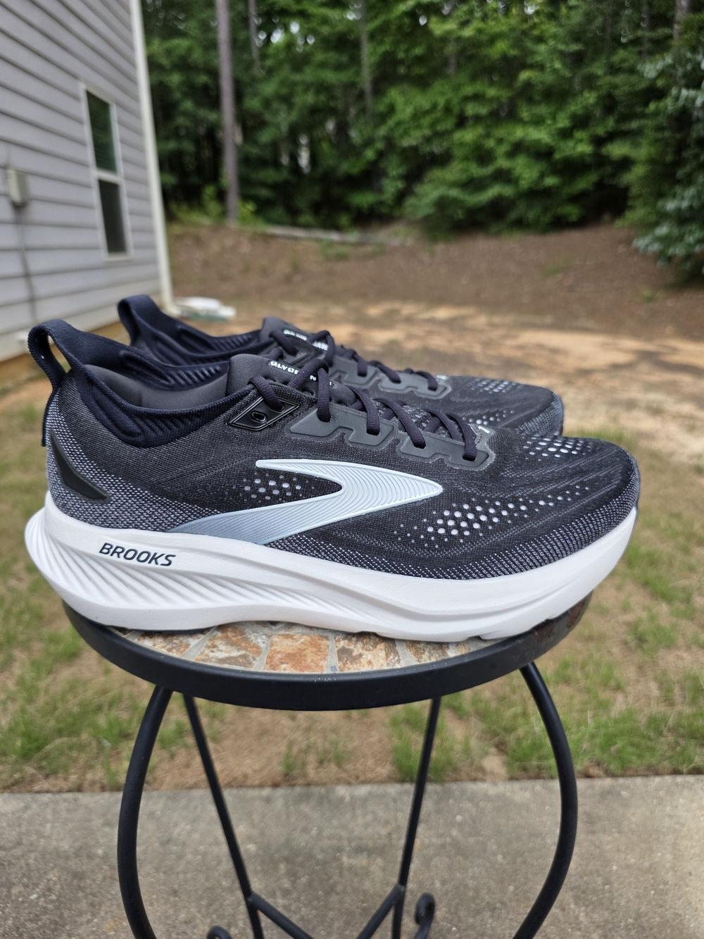 Brooks Glycerin 23 1104762E090 Black Running Shoes Sneakers Men Sz 12 2E Worn 2x